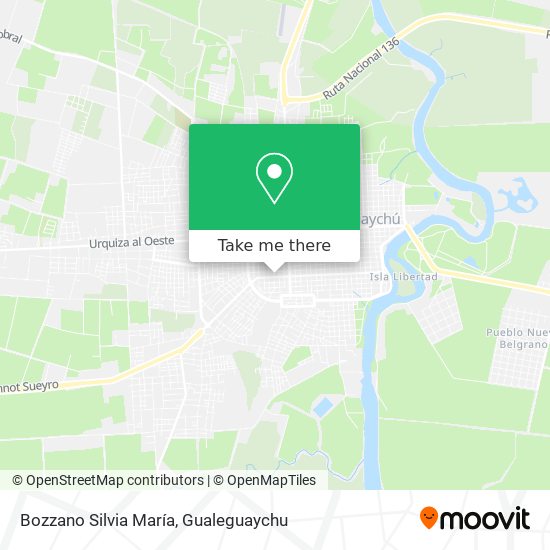 Bozzano Silvia María map