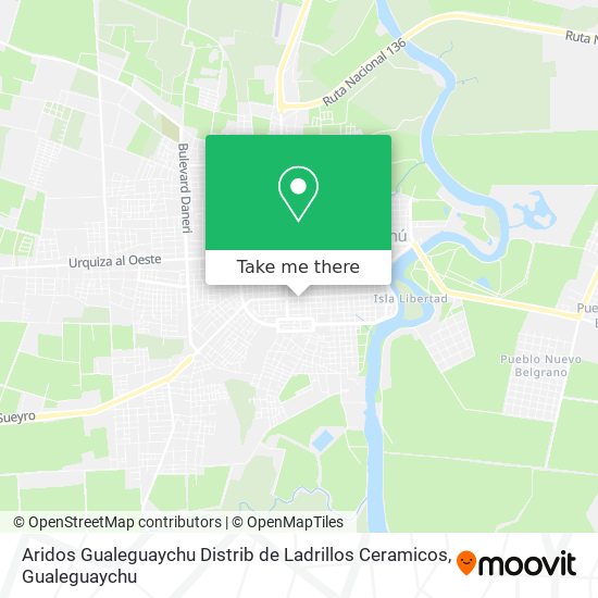 Aridos Gualeguaychu Distrib de Ladrillos Ceramicos map