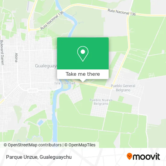 Parque Unzue map