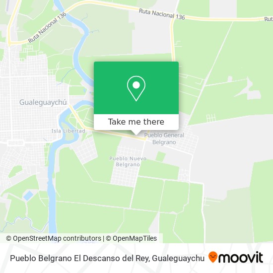 Pueblo Belgrano El Descanso del Rey map