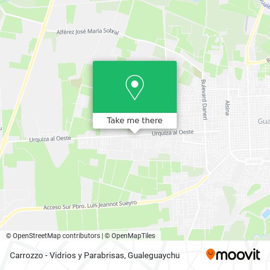 Mapa de Carrozzo - Vidrios y Parabrisas
