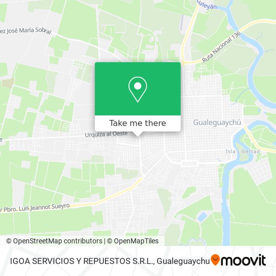IGOA SERVICIOS Y REPUESTOS S.R.L. map
