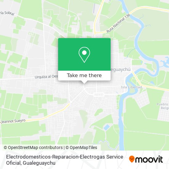 Mapa de Electrodomesticos-Reparacion-Electrogas Service Oficial