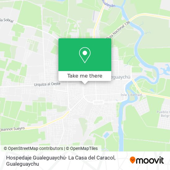 Mapa de Hospedaje Gualeguaychú- La Casa del Caracol