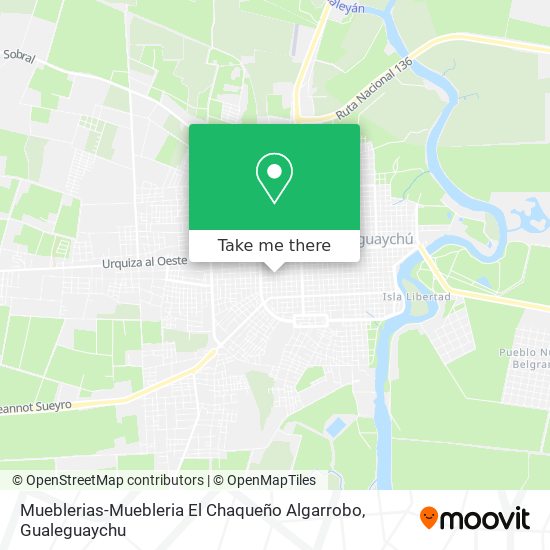 Mapa de Mueblerias-Muebleria El Chaqueño Algarrobo