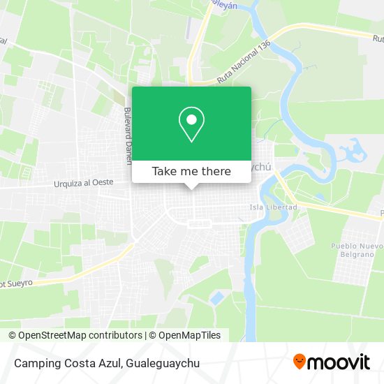 Mapa de Camping Costa Azul