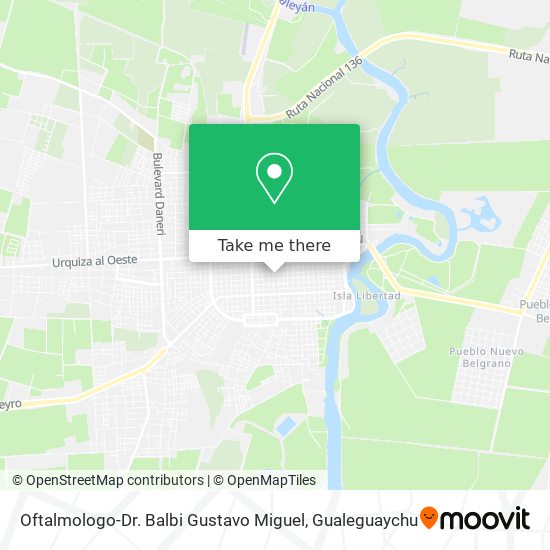 Mapa de Oftalmologo-Dr. Balbi Gustavo Miguel