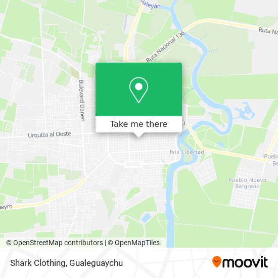 Mapa de Shark Clothing
