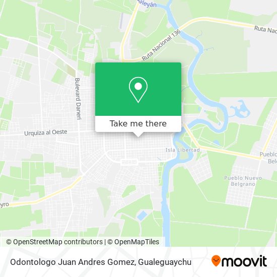 Odontologo Juan Andres Gomez map