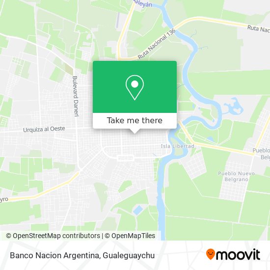 Mapa de Banco Nacion Argentina