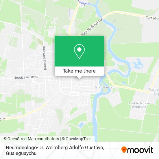 Neumonólogo-Dr. Weimberg Adolfo Gustavo map