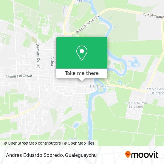 Andres Eduardo Sobredo map