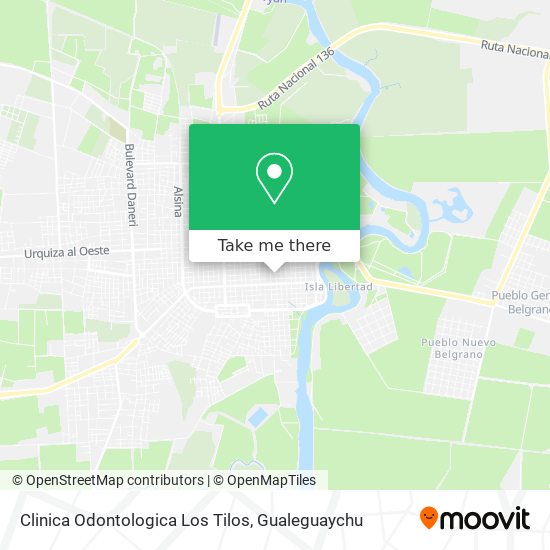 Mapa de Clinica Odontologica Los Tilos