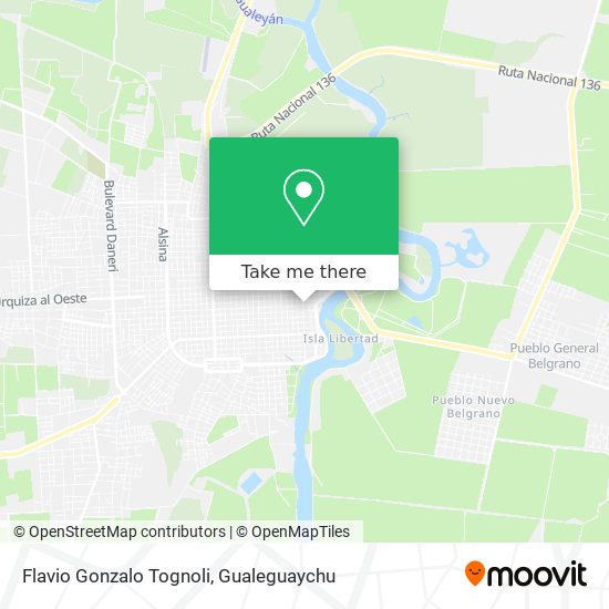 Flavio Gonzalo Tognoli map