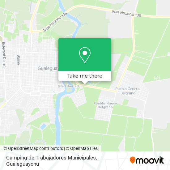 Camping de Trabajadores Municipales map