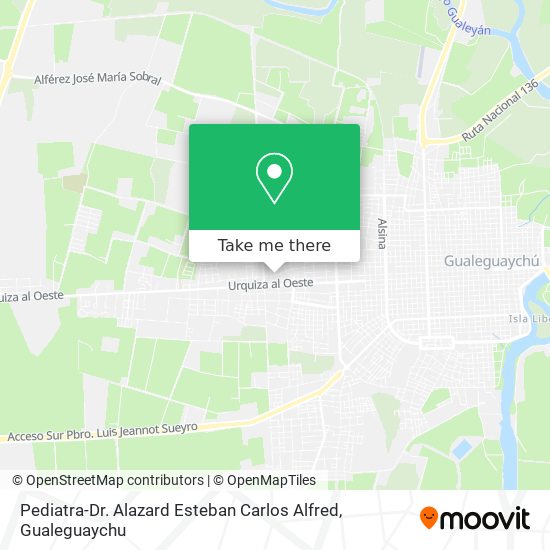 Mapa de Pediatra-Dr. Alazard Esteban Carlos Alfred