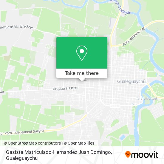 Gasista Matriculado-Hernandez Juan Domingo map