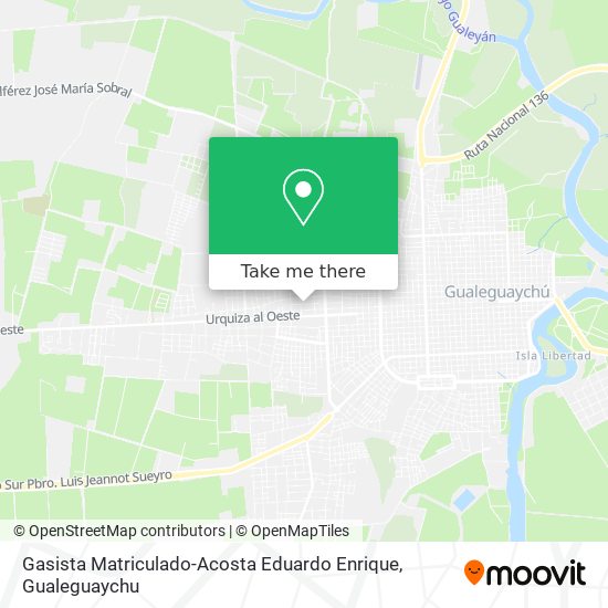 Gasista Matriculado-Acosta Eduardo Enrique map