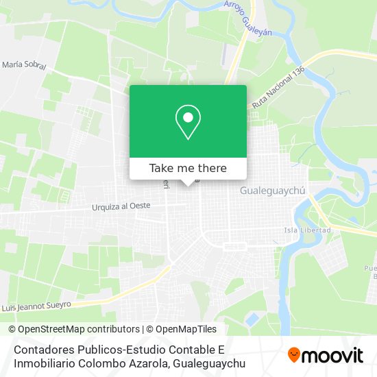 Mapa de Contadores Publicos-Estudio Contable E Inmobiliario Colombo Azarola
