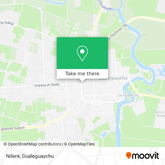 Mapa de Nderé