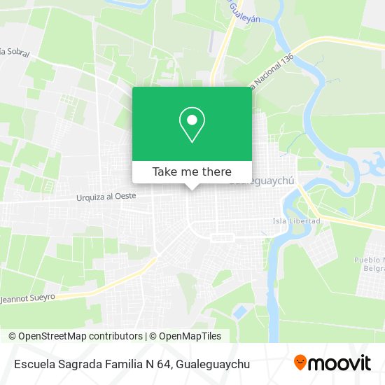 Mapa de Escuela Sagrada Familia N 64