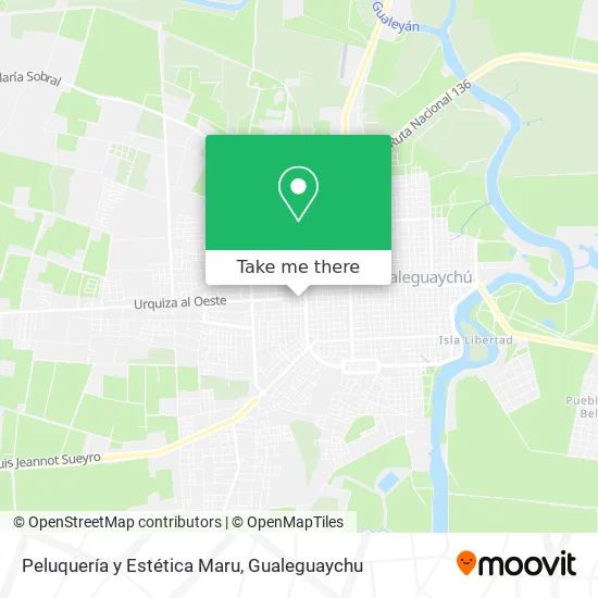 Mapa de Peluquería y Estética Maru