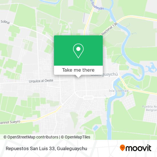 Repuestos San Luis 33 map