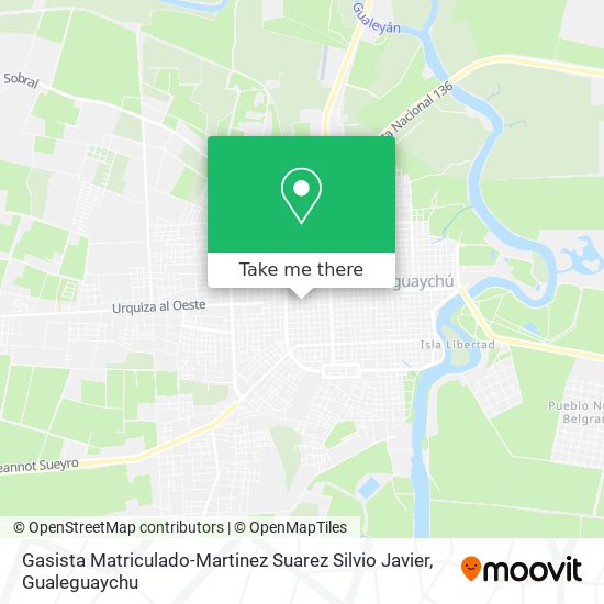 Mapa de Gasista Matriculado-Martinez Suarez Silvio Javier