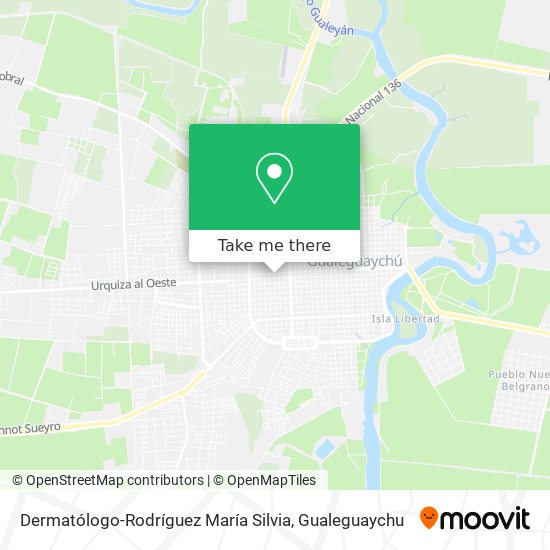 Mapa de Dermatólogo-Rodríguez María Silvia