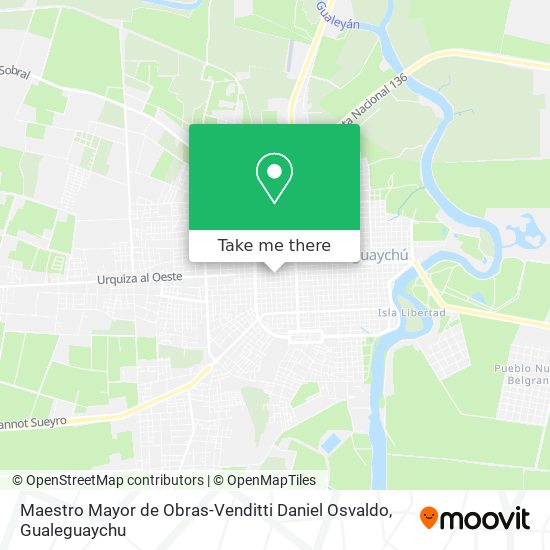 Mapa de Maestro Mayor de Obras-Venditti Daniel Osvaldo