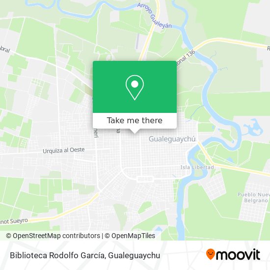 Biblioteca Rodolfo García map