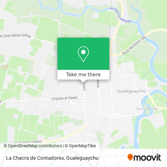 La Chacra de Contadores map