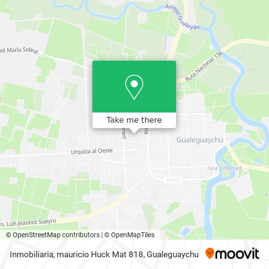 Mapa de Inmobiliaria, mauricio Huck Mat 818