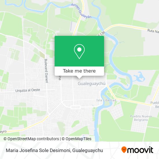 Mapa de Maria Josefina Sole Desimoni