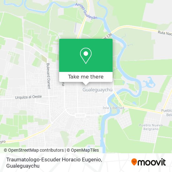 Mapa de Traumatologo-Escuder Horacio Eugenio