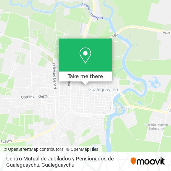 Centro Mutual de Jubilados y Pensionados de Gualeguaychu map