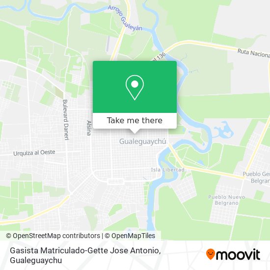 Mapa de Gasista Matriculado-Gette Jose Antonio