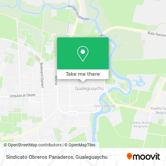 Sindicato Obreros Panaderos map