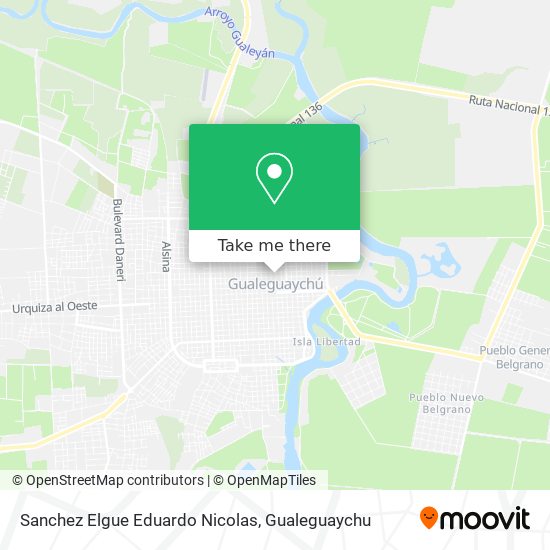 Sanchez Elgue Eduardo Nicolas map
