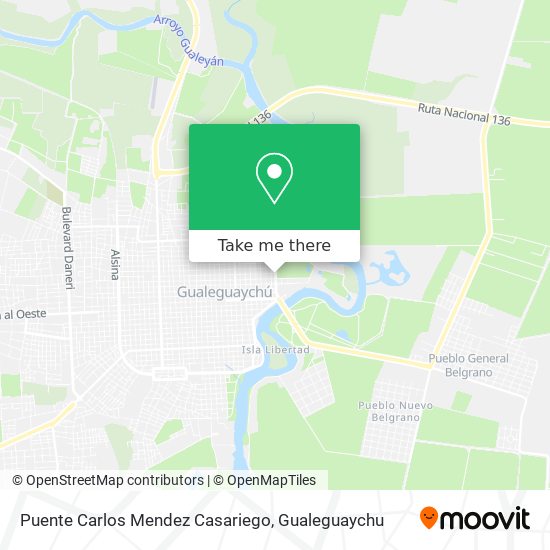 Mapa de Puente Carlos Mendez Casariego