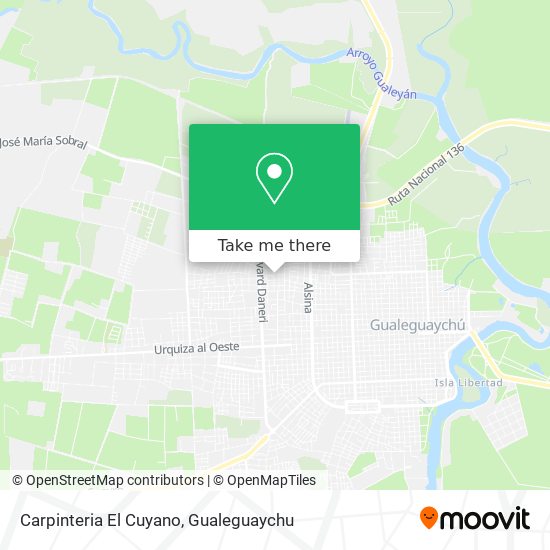 Carpinteria El Cuyano map