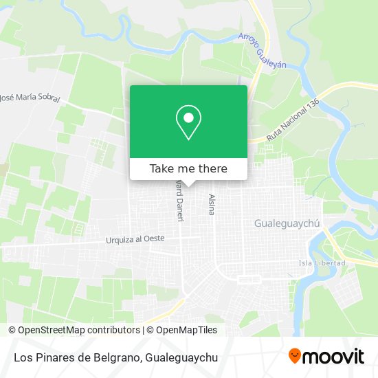 Los Pinares de Belgrano map