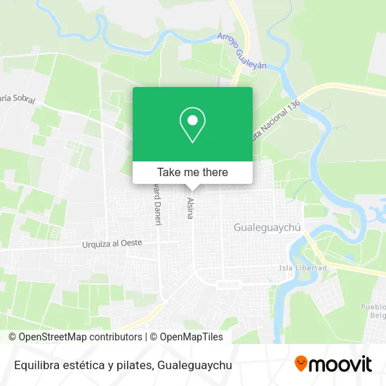 Mapa de Equilibra estética y pilates