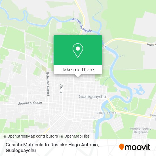 Mapa de Gasista Matriculado-Rasinke Hugo Antonio