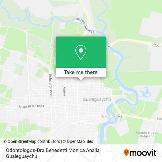 Odontologos-Dra Benedetti Monica Analia map