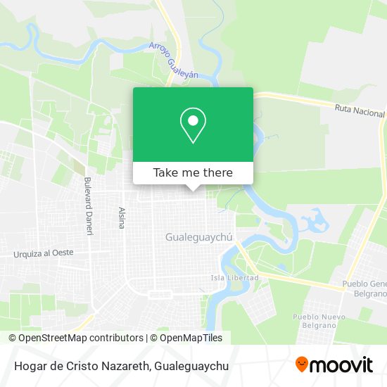 Mapa de Hogar de Cristo Nazareth