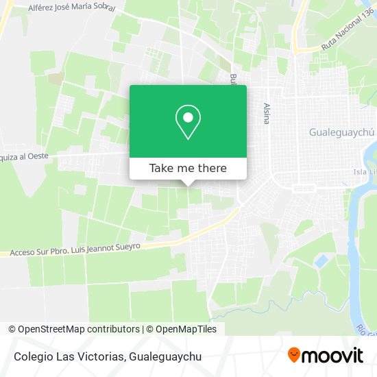 Mapa de Colegio Las Victorias