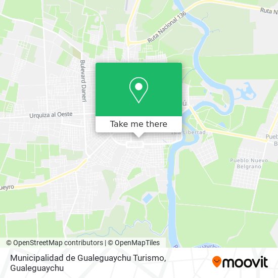 Municipalidad de Gualeguaychu Turismo map