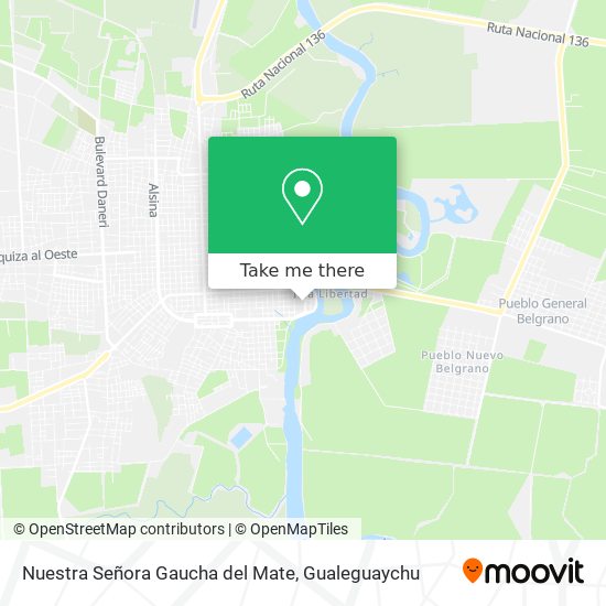Nuestra Señora Gaucha del Mate map