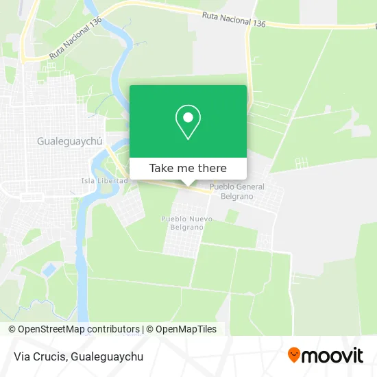 Via Crucis map